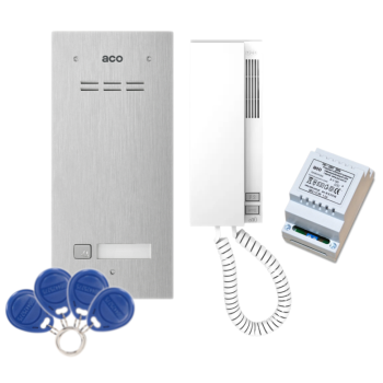 ACO FAM-P-1NPACC + UNIFON INS-UP720M + TR DIN 1,2A 12V + BRELOKI